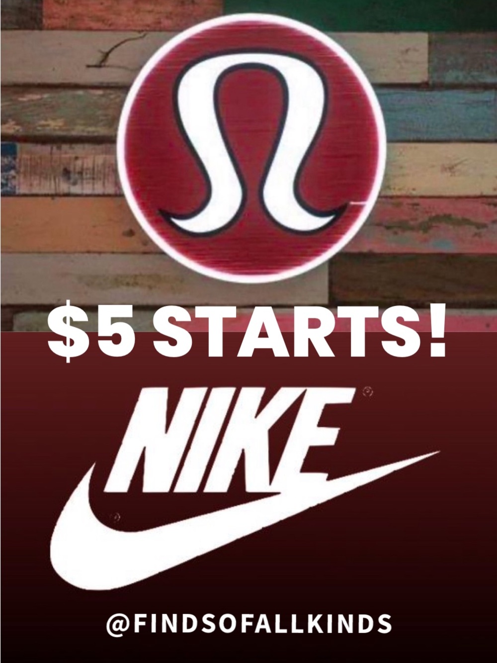 $5 Starts! Live Show! Wednesday 6/17 @ 5:00 pm PDT Lululemon & NIKE and More!